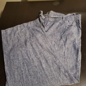 Old Navy Chambray Wide Leg Pants